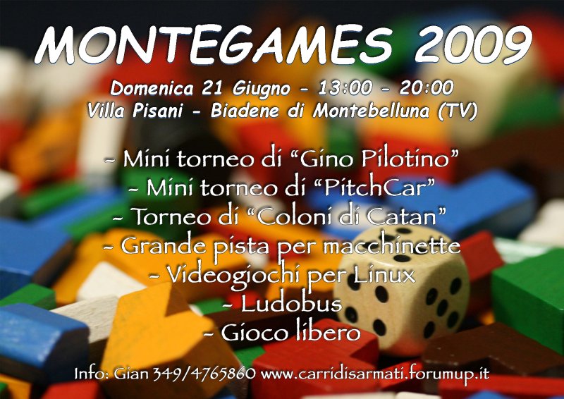 Locandina MonteGames 2009.